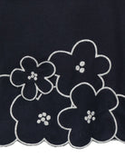 Abito per bambina Il Gufo Kids blu con ricamo floreale A26GVL0045W0003 4907 IL GUFO KIDS 