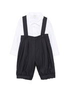 Set camicia e salopette per neonato Il Gufo Kids multicolore con colletto classico L03XDP0002W0060 498 IL GUFO KIDS 