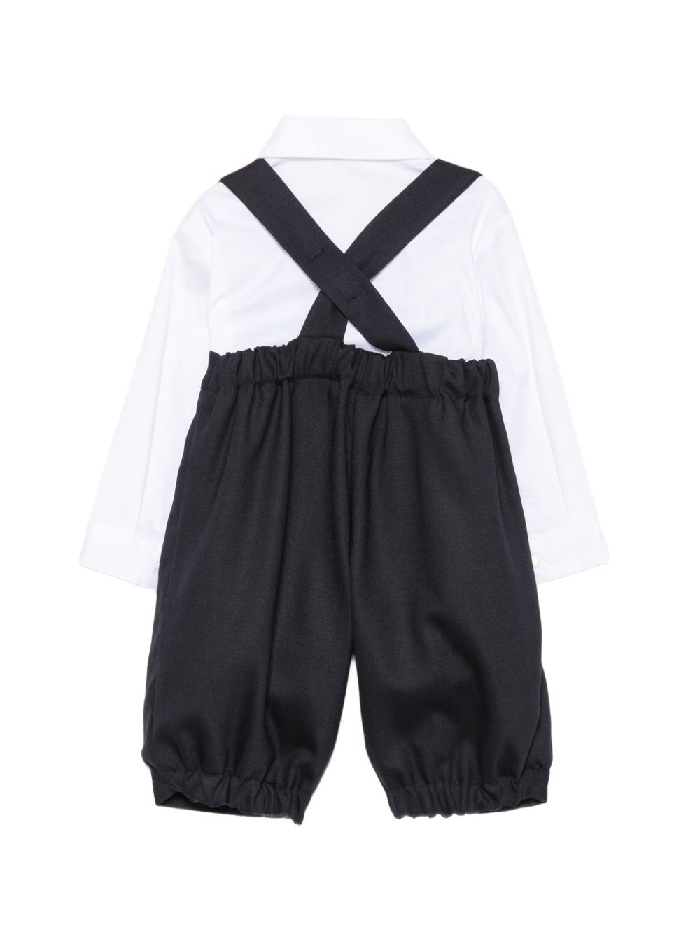 Set camicia e salopette per neonato Il Gufo Kids multicolore con colletto classico L03XDP0002W0060 498 IL GUFO KIDS 