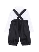 Set camicia e salopette per neonato Il Gufo Kids multicolore con colletto classico L03XDP0002W0060 498 IL GUFO KIDS 