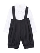 Set camicia e salopette per neonato Il Gufo Kids multicolore con colletto classico L03XDP0002W0060 498 IL GUFO KIDS 