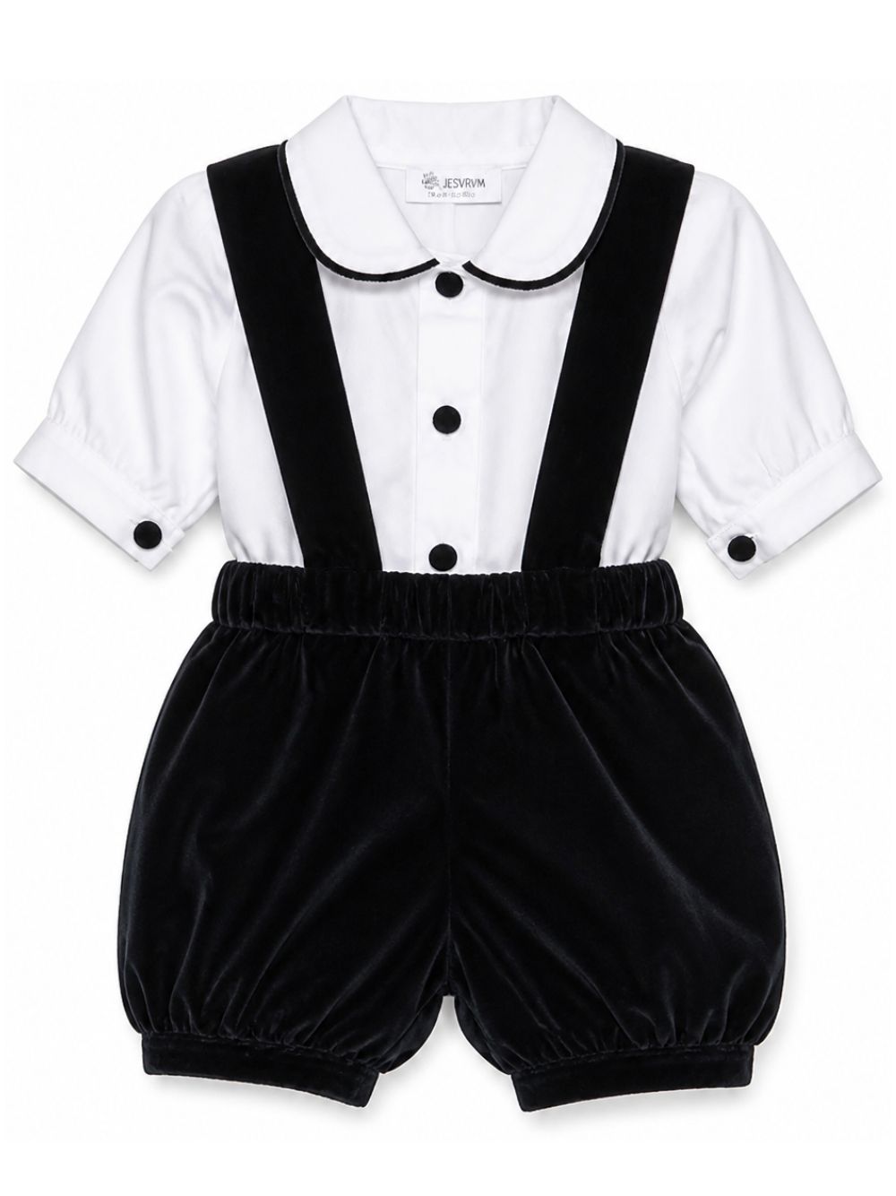 Completo per neonato Jesurum Kids multicolore salopette e camicia OFIUCO LEO 36 01 JESURUM KIDS 