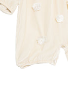 Pagliaccetto per neonata Jesurum bianco in velluto applicata a fiori PICCOLA BEATRICE VAR.10 JESURUM KIDS 