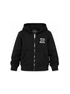 Felpa per bambino John Richmond Junior nera con zip RBA26001FE BLACK JOHN RICHMOND KIDS 