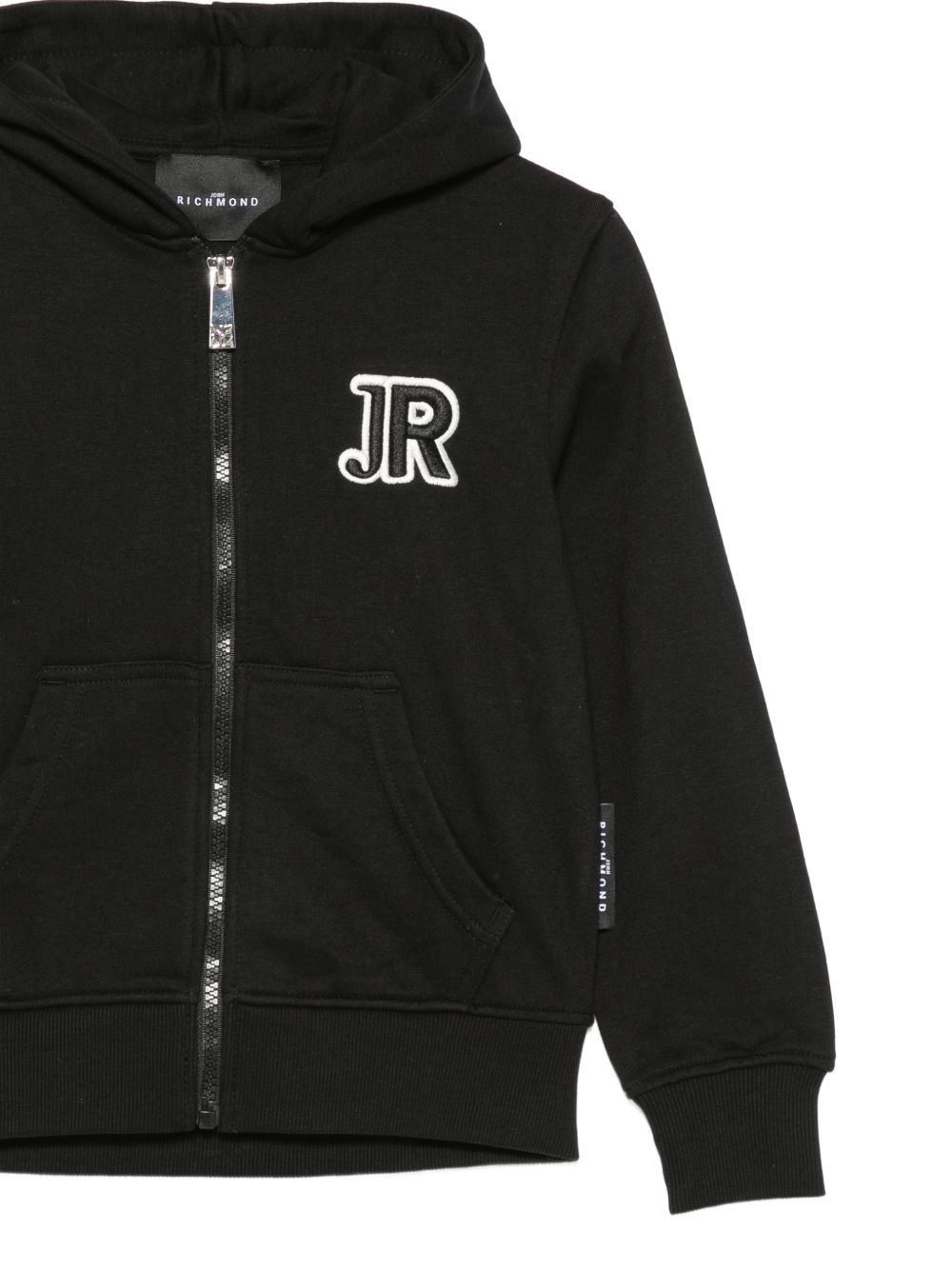 Felpa per bambino John Richmond Junior nera con zip RBA26001FE BLACK JOHN RICHMOND KIDS 