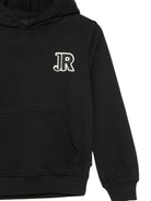 felpa per bambino John Richmond Junior nera con patch logo RBA26005FE BLACK JOHN RICHMOND KIDS 