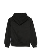 felpa per bambino John Richmond Junior nera con patch logo RBA26005FE BLACK JOHN RICHMOND KIDS 