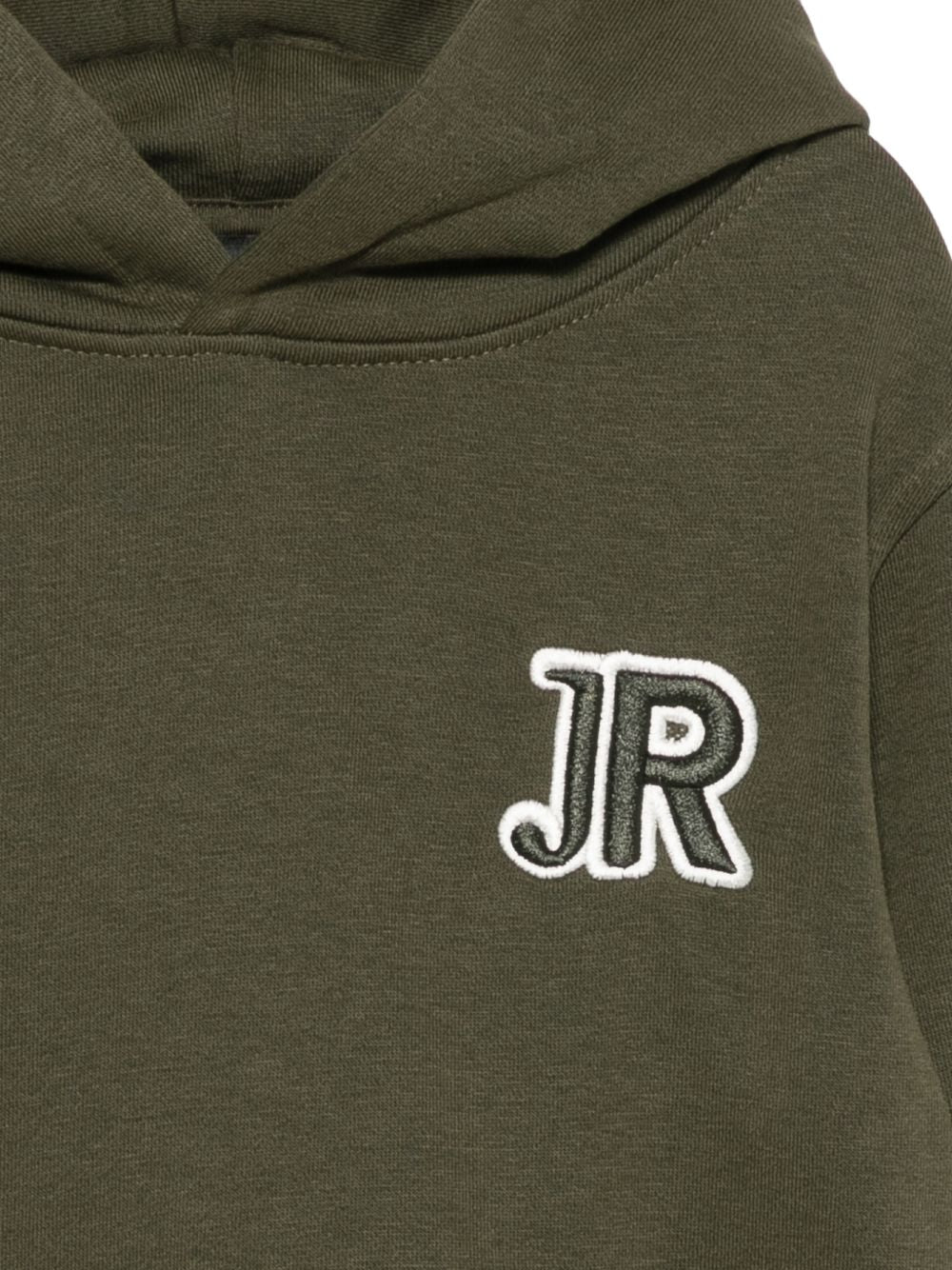 Felpa per bambino John Richmond Junior verde oliva con patch logo RBA26005FE OLIVE JOHN RICHMOND KIDS 