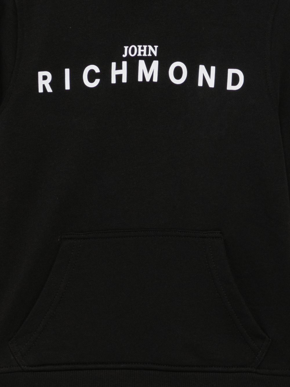 Set felpa e pantaloni sportivi per bambino John Richmond Kids nero con logo sul davanti RBA26007CF BLACK JOHN RICHMOND KIDS 