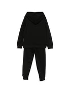 Set felpa e pantaloni sportivi per bambino John Richmond Kids nero con logo sul davanti RBA26007CF BLACK JOHN RICHMOND KIDS 