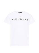 T-shirt per bambino John Richmond Kids bianca con logo sul davanti RBA26009TS WHITE JOHN RICHMOND KIDS 