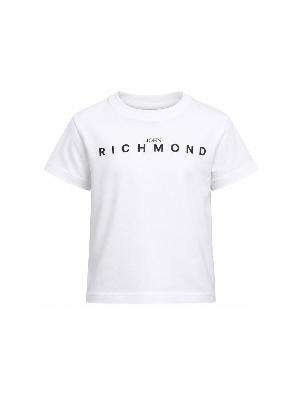 T-shirt per bambino John Richmond Kids bianca con logo sul davanti RBA26009TS WHITE JOHN RICHMOND KIDS 