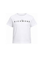 T-shirt per bambino John Richmond Kids bianca con logo sul davanti RBA26009TS WHITE JOHN RICHMOND KIDS 