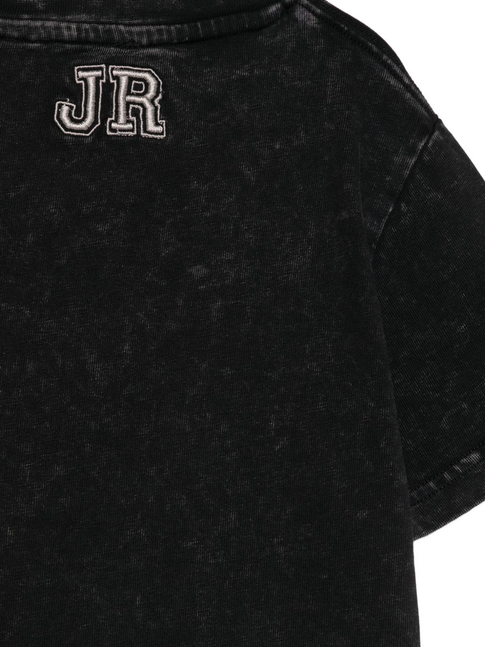 T-shirt per bambino John Richmond Kids nera con dettaglio logo RBA26011TS BLACK JOHN RICHMOND KIDS 