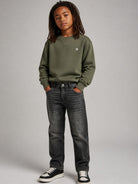 Jeans per bambino John Richmond Kids grigi con logo sul retro RBA26012JE DENIM BLACK JOHN RICHMOND KIDS 