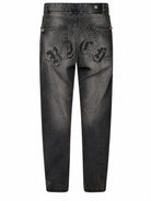 Jeans per bambino John Richmond Kids grigi con logo sul retro RBA26012JE DENIM BLACK JOHN RICHMOND KIDS 