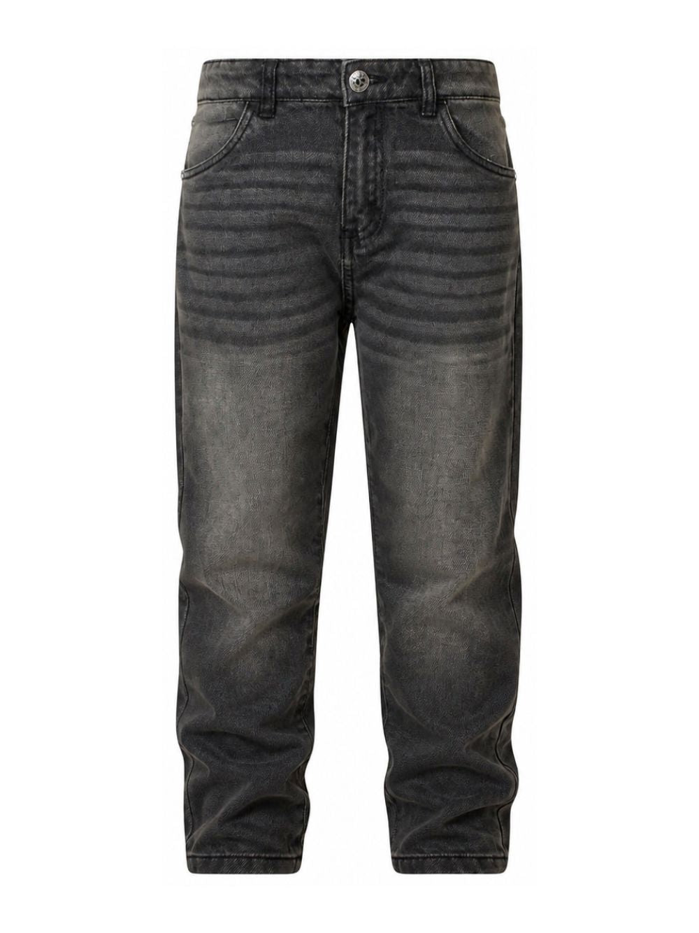Jeans per bambino John Richmond Kids grigi con logo sul retro RBA26012JE DENIM BLACK JOHN RICHMOND KIDS 