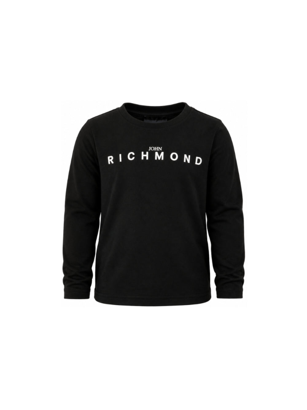 T-shirt per bambino John Richmond Kids nera a maniche lunghe RBA26016TS BLACK JOHN RICHMOND KIDS 