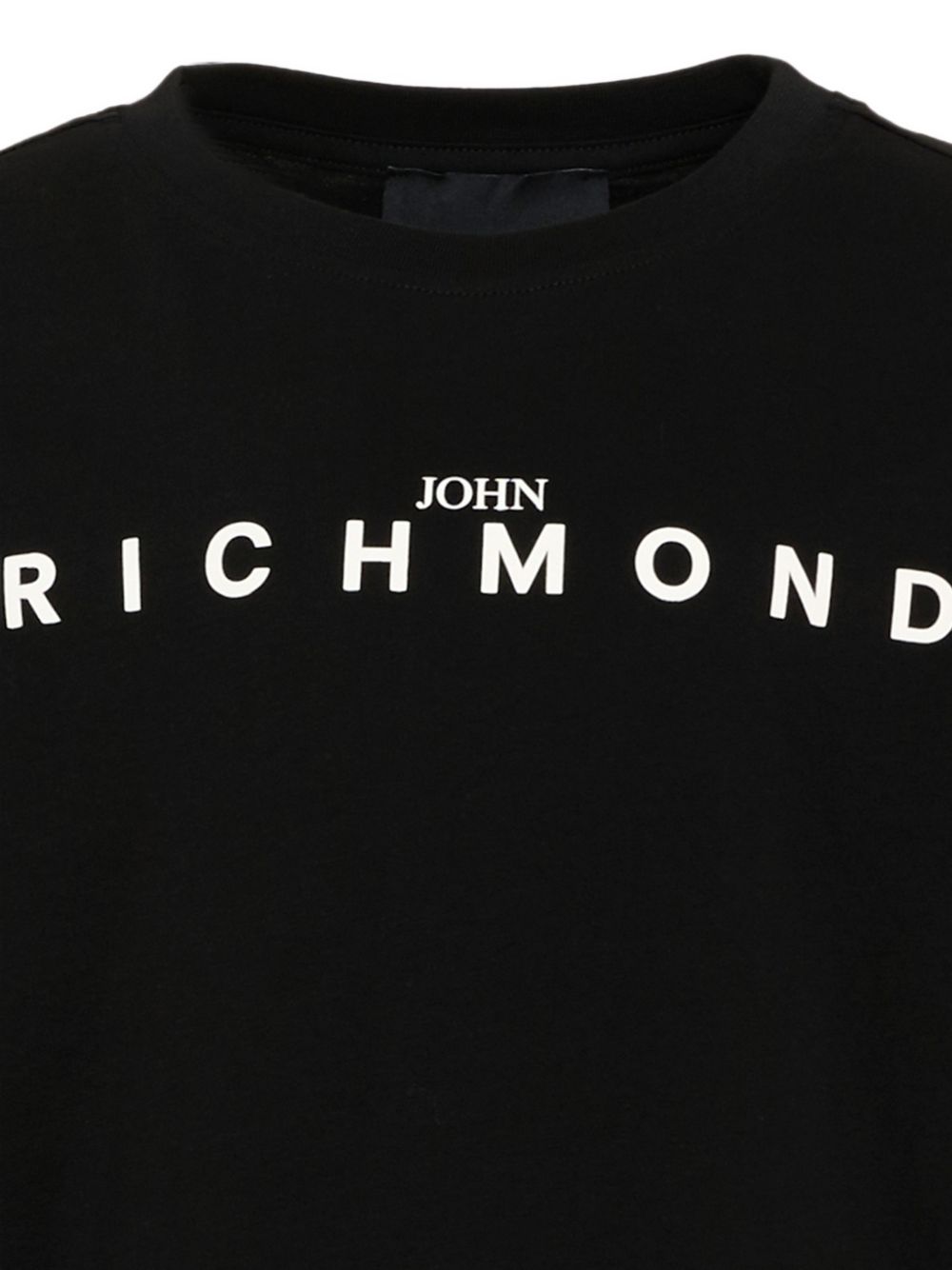 T-shirt per bambino John Richmond Kids nera a maniche lunghe RBA26016TS BLACK JOHN RICHMOND KIDS 