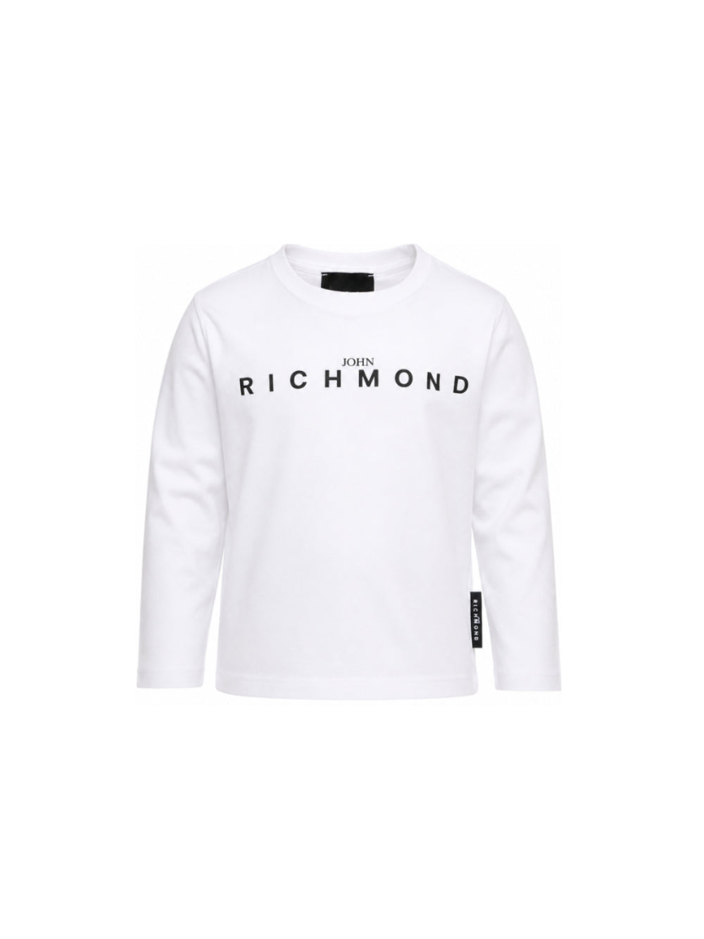 T-shirt per bambino John Richmond Kids bianca con stampa logo sul davanti RBA26016TS WHITE JOHN RICHMOND KIDS 