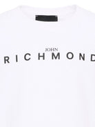 T-shirt per bambino John Richmond Kids bianca con stampa logo sul davanti RBA26016TS WHITE JOHN RICHMOND KIDS 