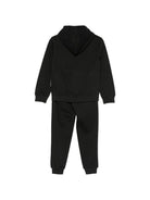 Tuta per bambino John Richmond Junior nera con cappuccio e logo RBA26018CF BLACK JOHN RICHMOND KIDS 