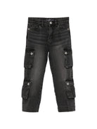 Jeans per bambino John Richmond Kids nero cargo RBA26020JE DENIM BLACK JOHN RICHMOND KIDS 