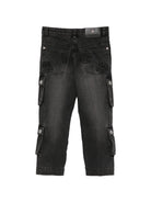 Jeans per bambino John Richmond Kids nero cargo RBA26020JE DENIM BLACK JOHN RICHMOND KIDS 