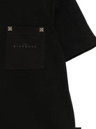 T-shirt per bambino John Richmond Kids nera con applicazione RBA26031TS BLACK JOHN RICHMOND KIDS 