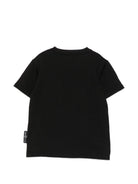 T-shirt per bambino John Richmond Kids nera con applicazione RBA26031TS BLACK JOHN RICHMOND KIDS 
