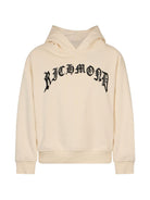 Felpa per bambino John Richmond Kids crema con logo sul davanti RBA26041FE CREAM JOHN RICHMOND KIDS 