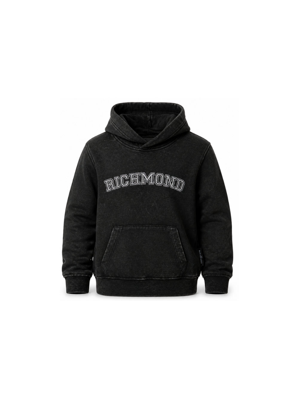 Felpa per bambino John Richmond Junior nero con logo sul davanti RBA26049FE BLACK JOHN RICHMOND KIDS 