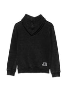 Felpa per bambino John Richmond Junior nero con logo sul davanti RBA26049FE BLACK JOHN RICHMOND KIDS 