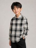 Camicia per bambino John Richmond Kids multicolore con motivo a quadri RBA26061CA BEIGE JOHN RICHMOND KIDS 