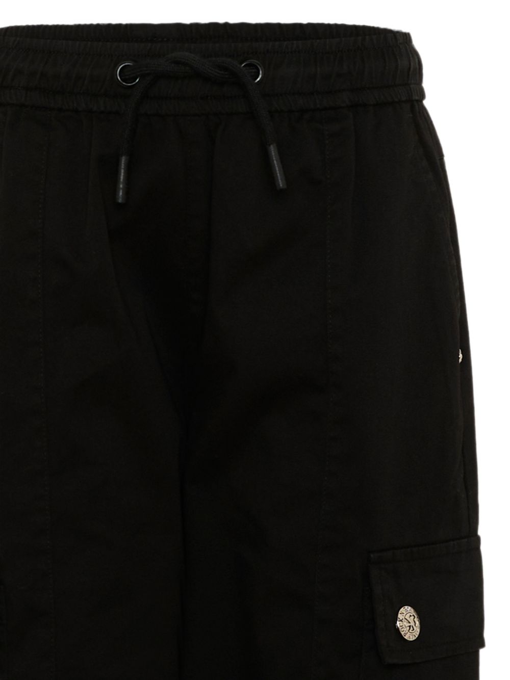 Pantaloni per bambino John Richmond Kids neri con chiusura a coulisse RBA26062PA BLACK JOHN RICHMOND KIDS 