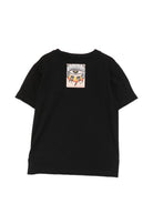 T-shirt per bambino John Richmond Kids nera con applicazione RBA26065TS BLACK JOHN RICHMOND KIDS 