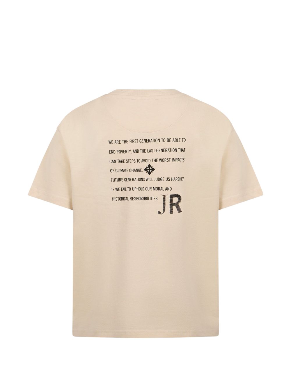 T-shirt per bambino John Richmond Kids beige con logo sul davanti RBA26087TS CREAM JOHN RICHMOND KIDS 