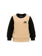 Maglione per bambino John Richmond Junior beige con finiture a coste RBA26092MA KHAKI JOHN RICHMOND KIDS 