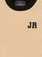 Maglione per bambino John Richmond Junior beige con finiture a coste RBA26092MA KHAKI JOHN RICHMOND KIDS 