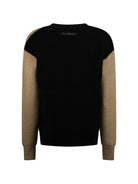 Maglione per bambino John Richmond Kids multicolore con logo ricamato sul davanti RBA26093CD KHAKI JOHN RICHMOND KIDS 