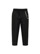 Pantaloni per bambino John Riichmond Junior neri con dettaglio catena RBA26126PA BLACK JOHN RICHMOND KIDS 