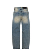 Jeans per bambino John Richmond Kids in denim con applicazione del logo RBA26151JE DENIM SAND JOHN RICHMOND KIDS 