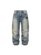 Jeans per bambino John Richmond Kids in denim con applicazione del logo RBA26151JE DENIM SAND JOHN RICHMOND KIDS 