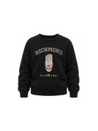 Felpa per bambino Jonh Richmond Kids nera con stampa grafica RBA26152FE BLACK JOHN RICHMOND KIDS 
