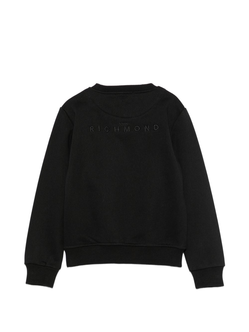 Felpa per bambino John Richmond Kids nera con taschino sul petto RBA26153FE BLACK JOHN RICHMOND KIDS 