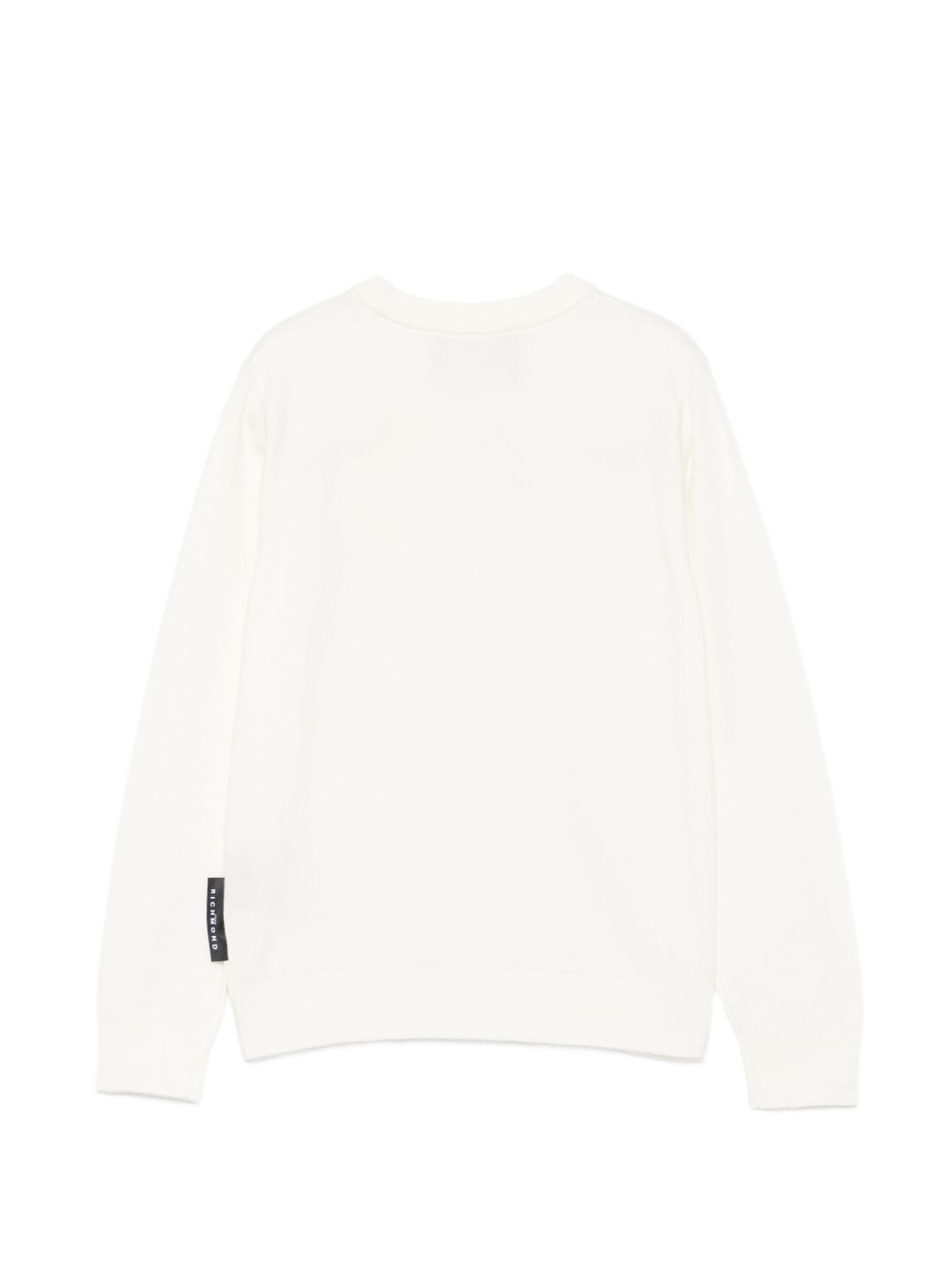 Maglione per bambino John Richmond Kids bianco con ricamo logo RBA26168MA OFF-WHITE JOHN RICHMOND KIDS 