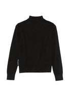 Maglione per bambino John Richmond Kids nero con dettaglio logo ricamato RBA26170LU BLACK JOHN RICHMOND KIDS 