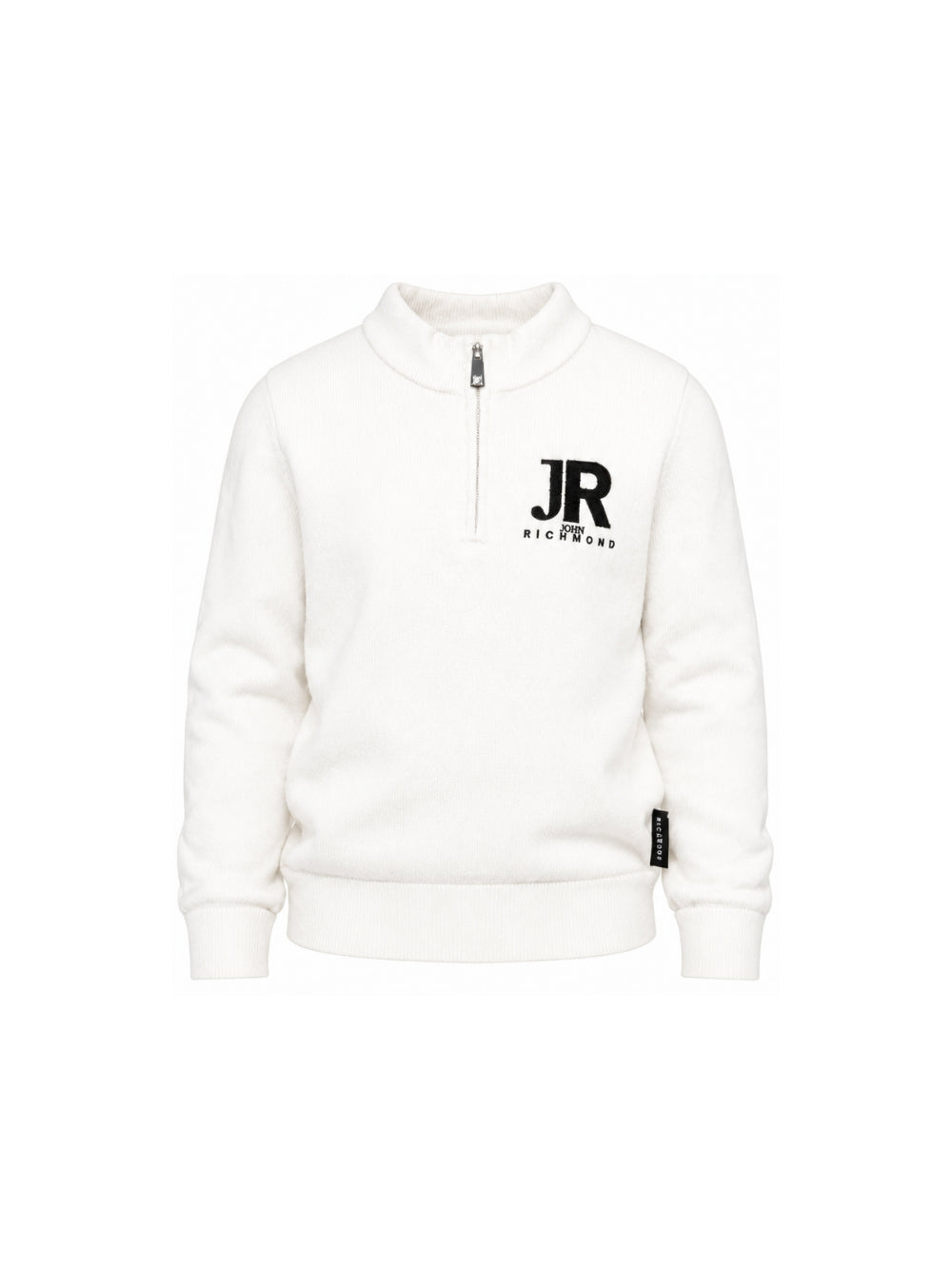 Maglione per bambino John Richmond Kids bianco con dettaglio logo ricamato RBA26170LU OFF-WHITE JOHN RICHMOND KIDS 