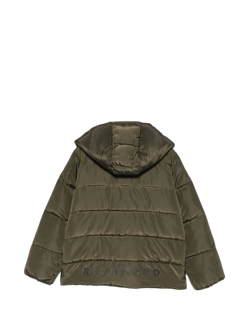 Giubbino per bambino John Richmond Junior verde con cappuccio RBA26174PI OLIVE JOHN RICHMOND KIDS 