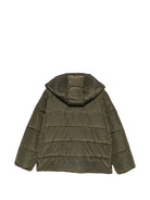 Giubbino per bambino John Richmond Junior verde con cappuccio RBA26174PI OLIVE JOHN RICHMOND KIDS 
